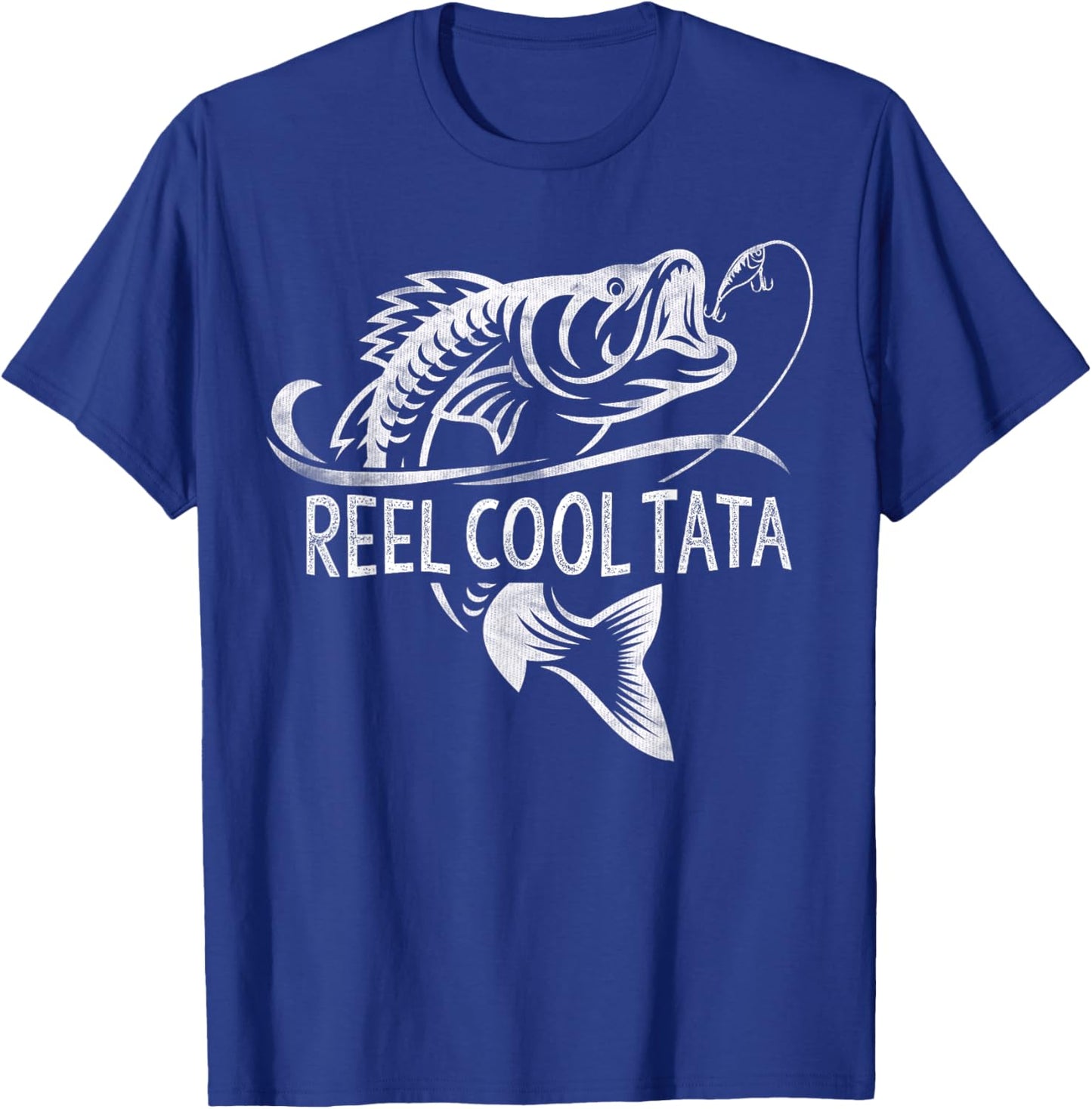 Reel Cool Tata Fishing Gifts Tata Father's Day T-Shirt - T-Shirt | Royal
