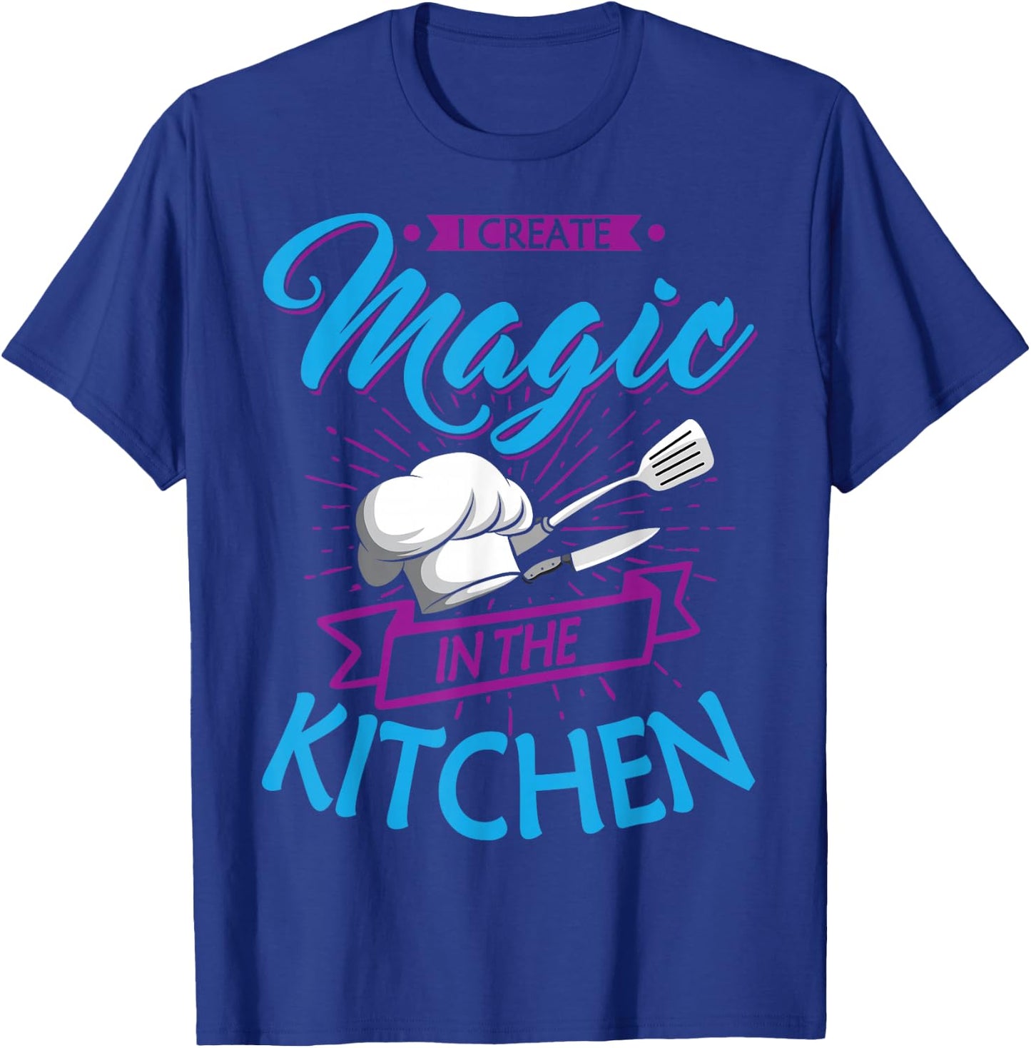 Chef Magic Kitchen Chief Cook Hat Culinary Sous-Chef Cuisine T-Shirt - T-Shirt | Royal