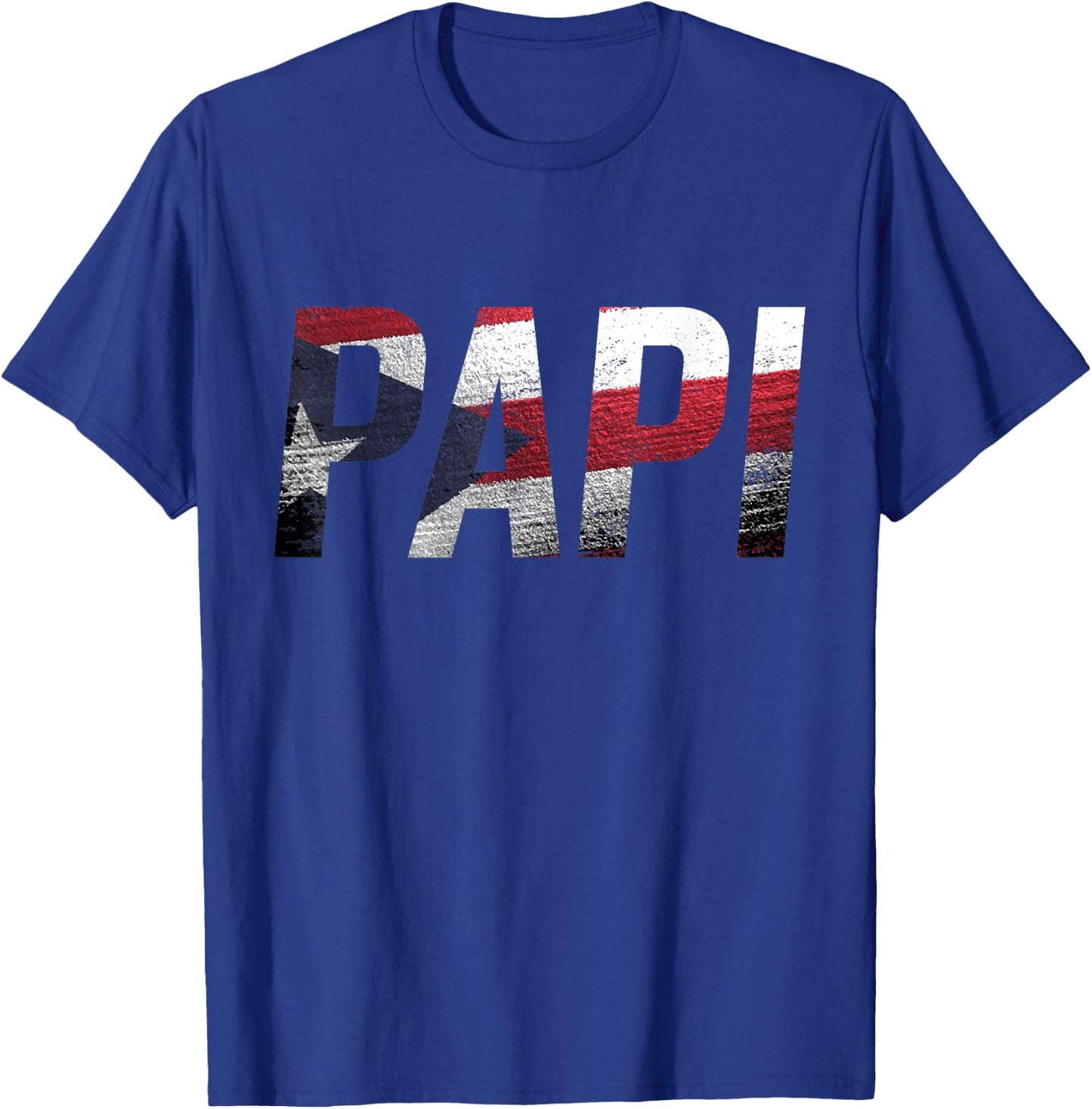 Puerto Rico Patriotic Papi Pride T-Shirt - T-Shirt | Royal
