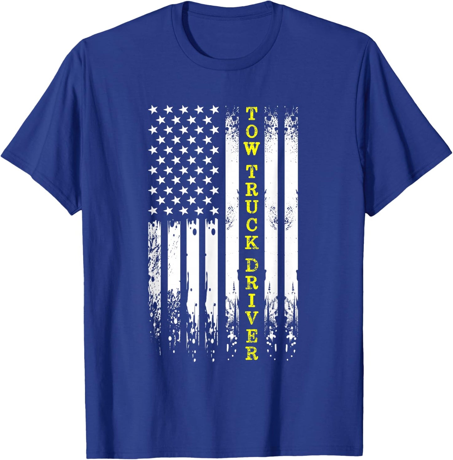 Tow Truck Operator Thin Yellow Line Wrecker Tow Truck Driver T-Shirt - T-Shirt | Royal
