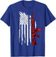 AR-15 Assault Rifle USA Flag Gun T Thin Red Line Men T-Shirt - T-Shirt | Royal