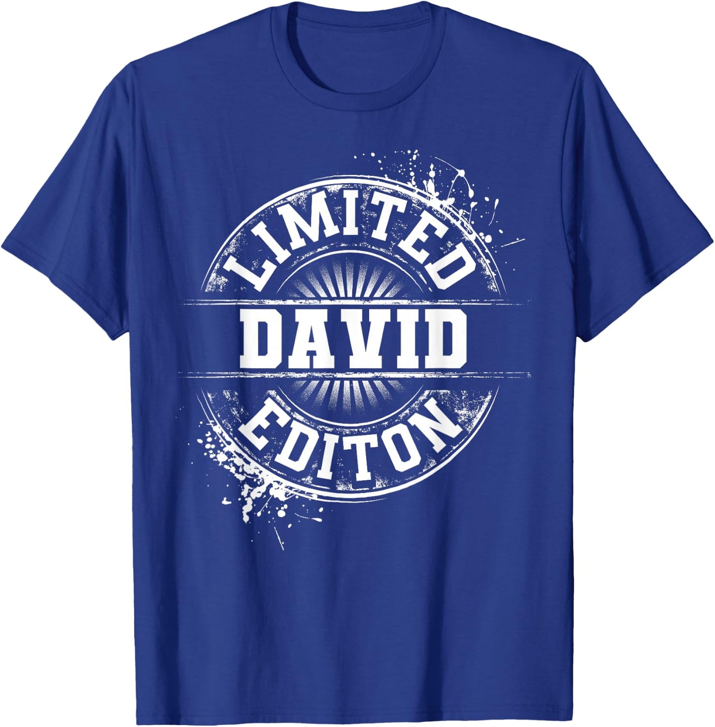 David Funny Surname Family Tree Birthday Reunion Gift T-Shirt - T-Shirt | Royal