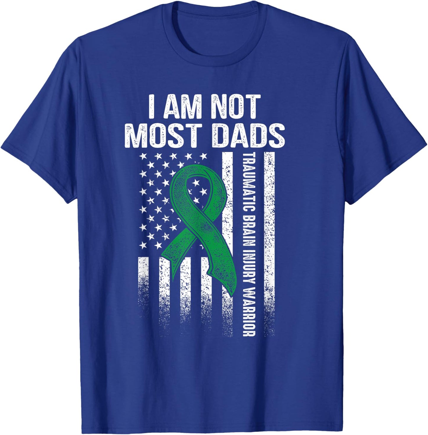 Traumatic Brain Injury Survivor Most Dads TBI Warrior T-Shirt - T-Shirt | Royal