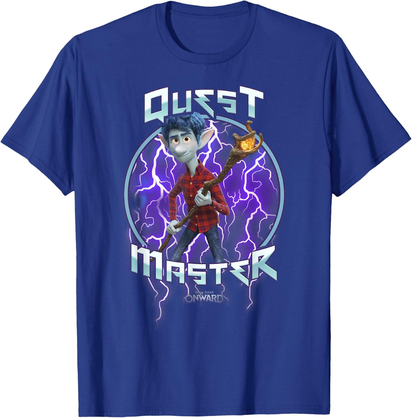 Disney Pixar Onward Ian Quest Master Portrait T-Shirt - T-Shirt | Royal