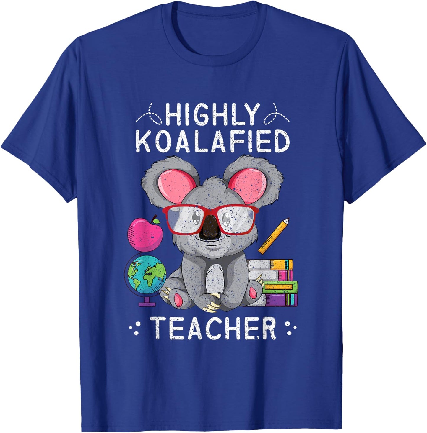 Funny Highly Koalafied Teacher Animal Lover Gift Koala Women Kids T-Shirt - T-Shirt | Royal