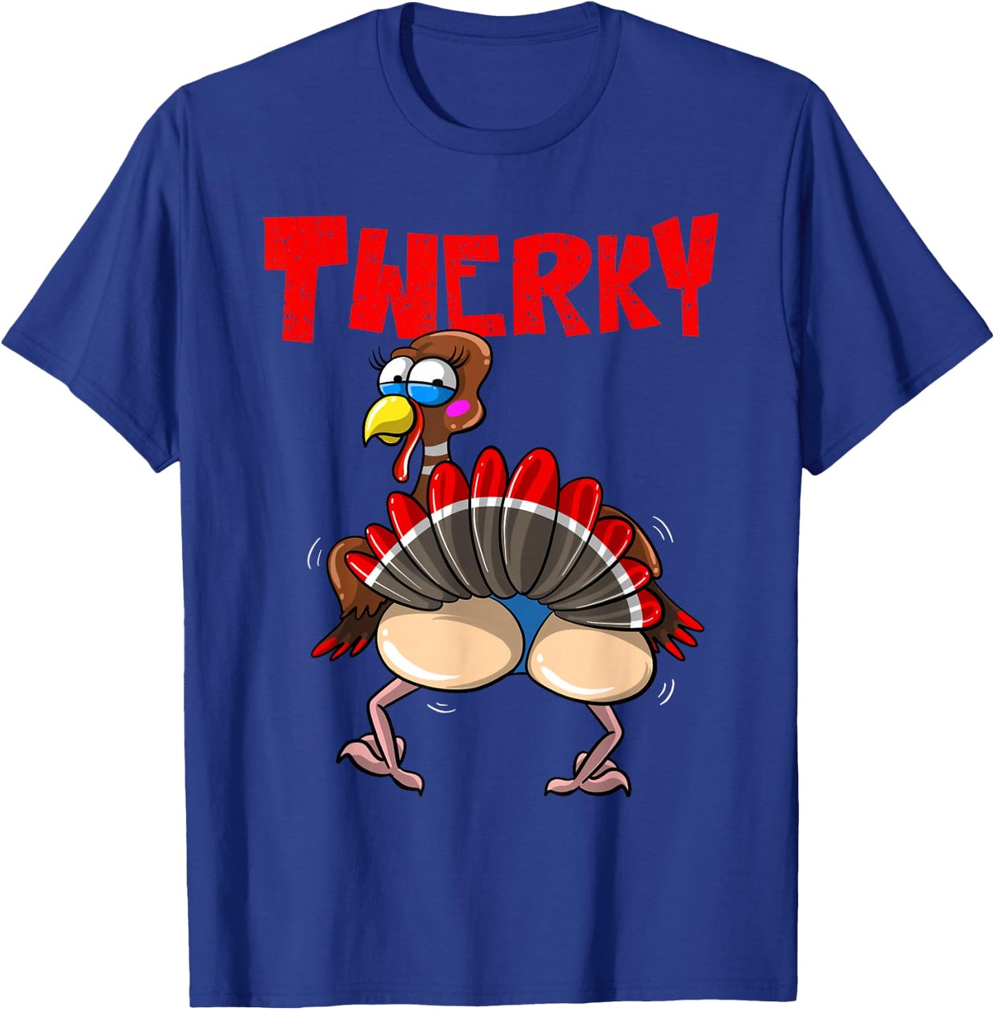 Funny Twerky Dance Cute Love Twerk Dancing Thanksgiving Gift T-Shirt - T-Shirt | Royal