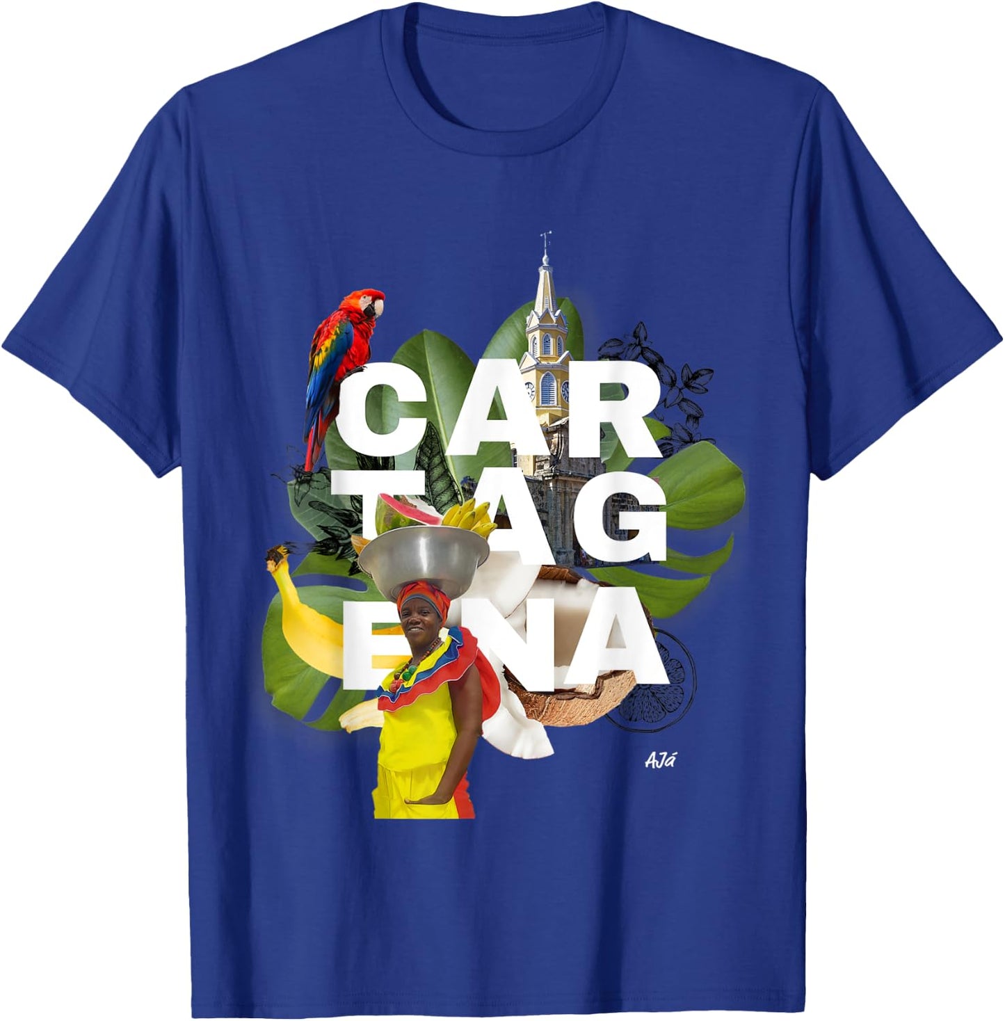 Hecho en Cartagena Colombia T-Shirt - T-Shirt | Royal