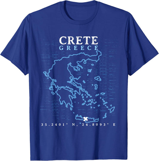 Greece Crete T-Shirt - T-Shirt | Royal