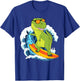 Dinosaur Shirt Funny Hawaii T-Rex Dinosaur Surfing Dino Surf T-Shirt - T-Shirt | Royal