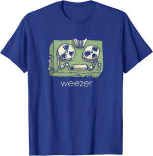 Weezer Black - Small - Short Sleeve - - Modern Letter Print - Official Merchandise T-Shirt - T-Shirt | Royal