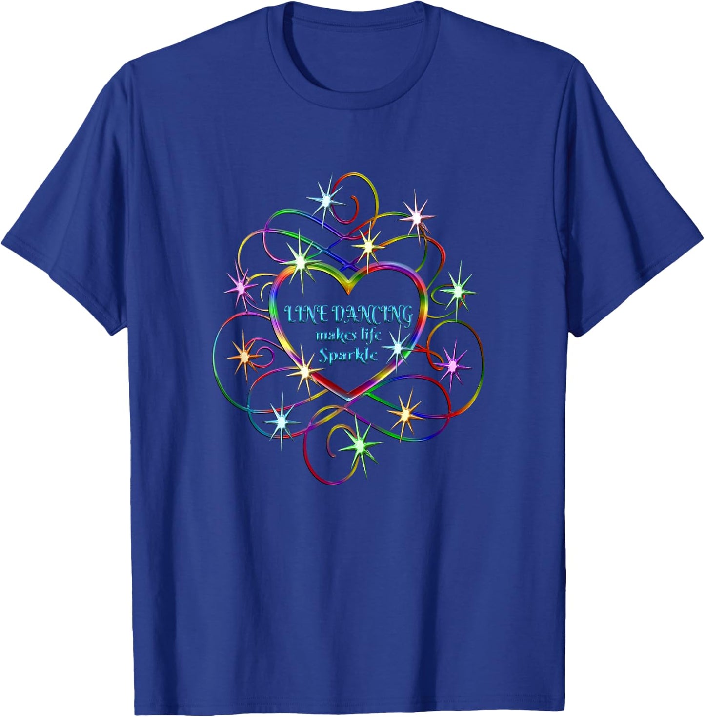 Line Dancing Makes Life Sparkle T-Shirt - T-Shirt | Royal