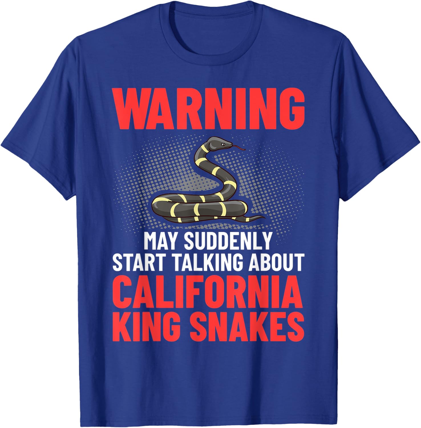 California King Snake High White Habitat T-Shirt - T-Shirt | Royal