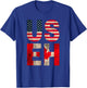 US EH USA CANADA Flag retro vintage men women boys girls kid T-Shirt - T-Shirt | Royal