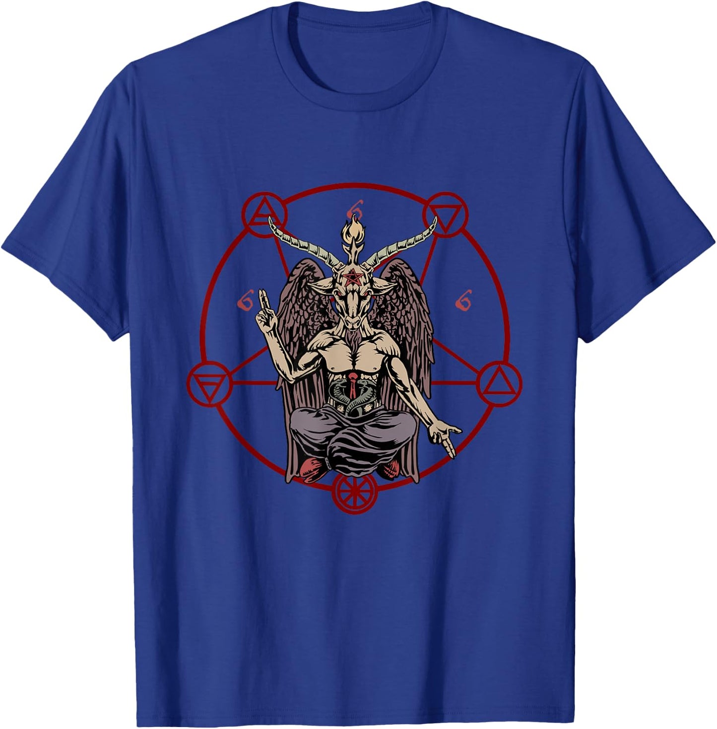 Occult Satanic Shirt Satan Baphomet Pentagram 666 Antichrist T-Shirt - T-Shirt | Royal