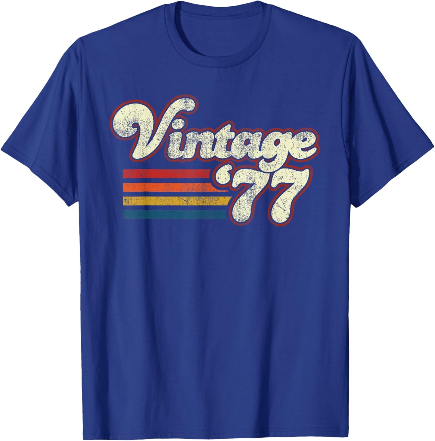 Vintage 1977 46 Birthday T-Shirt - T-Shirt | Royal