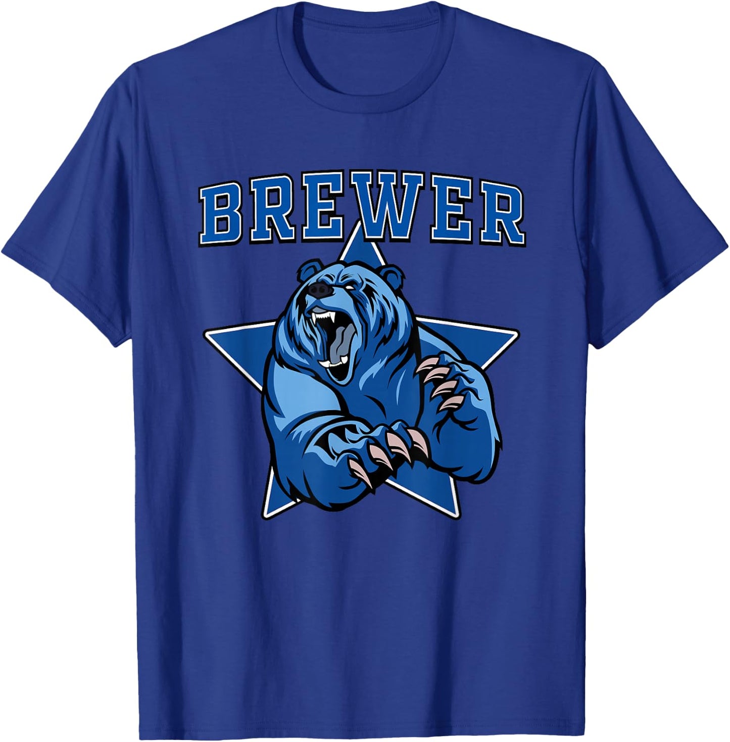 Brewer Bears High School Team Spirit T-Shirt - T-Shirt | Royal