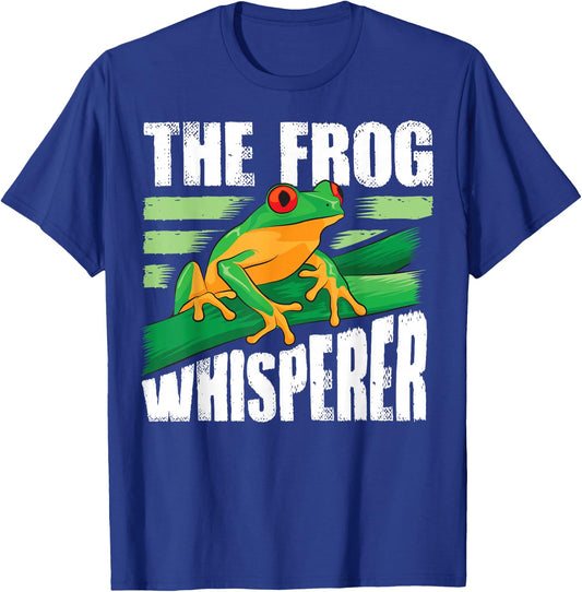 Funny The Frog Whisperer Gift | Cute Bullfrog Fan Boys Girls T-Shirt - T-Shirt | Royal