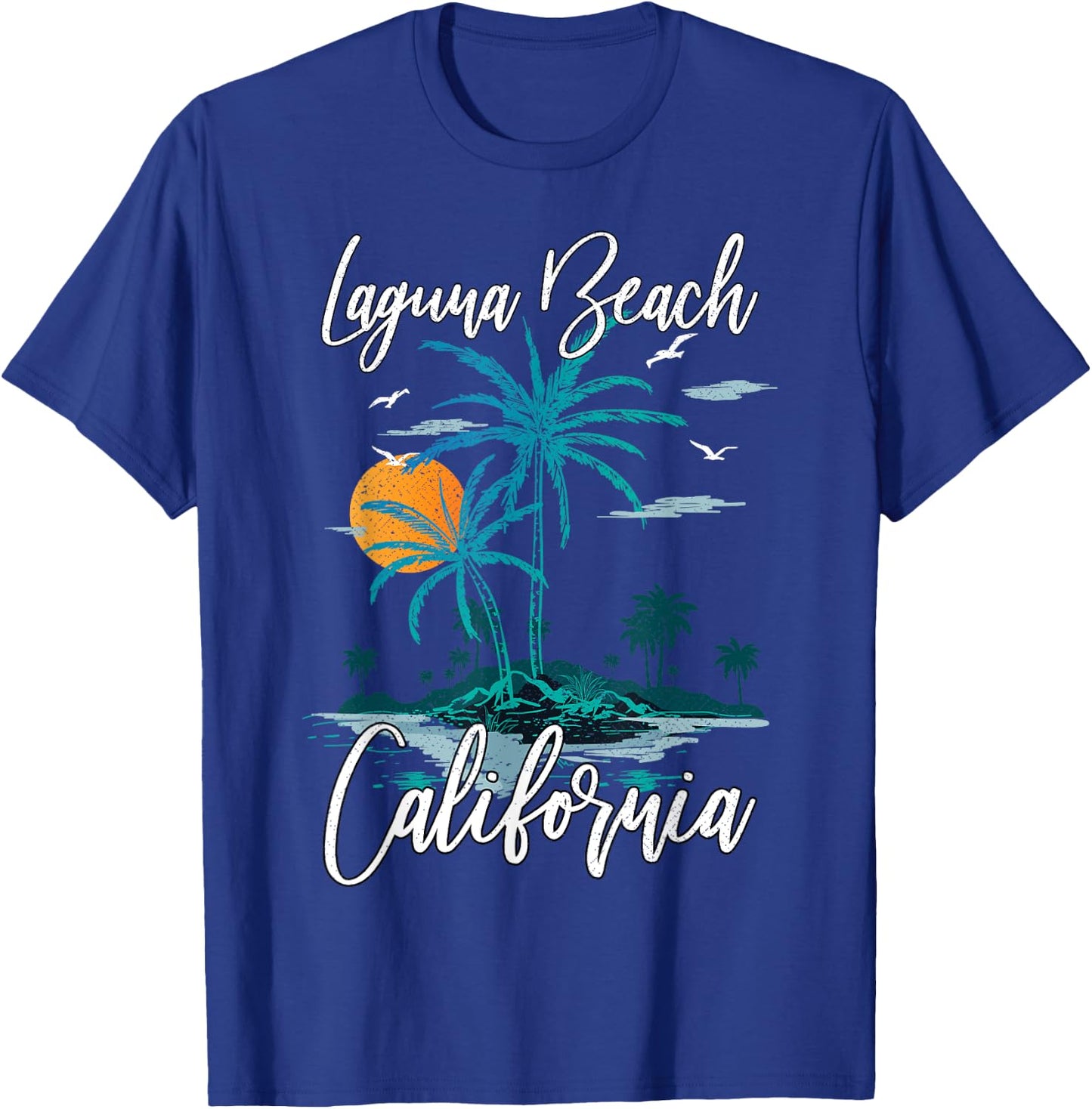 Family Vacation Retro Sunset California Laguna Beach Women Kids T-Shirt - T-Shirt | Royal