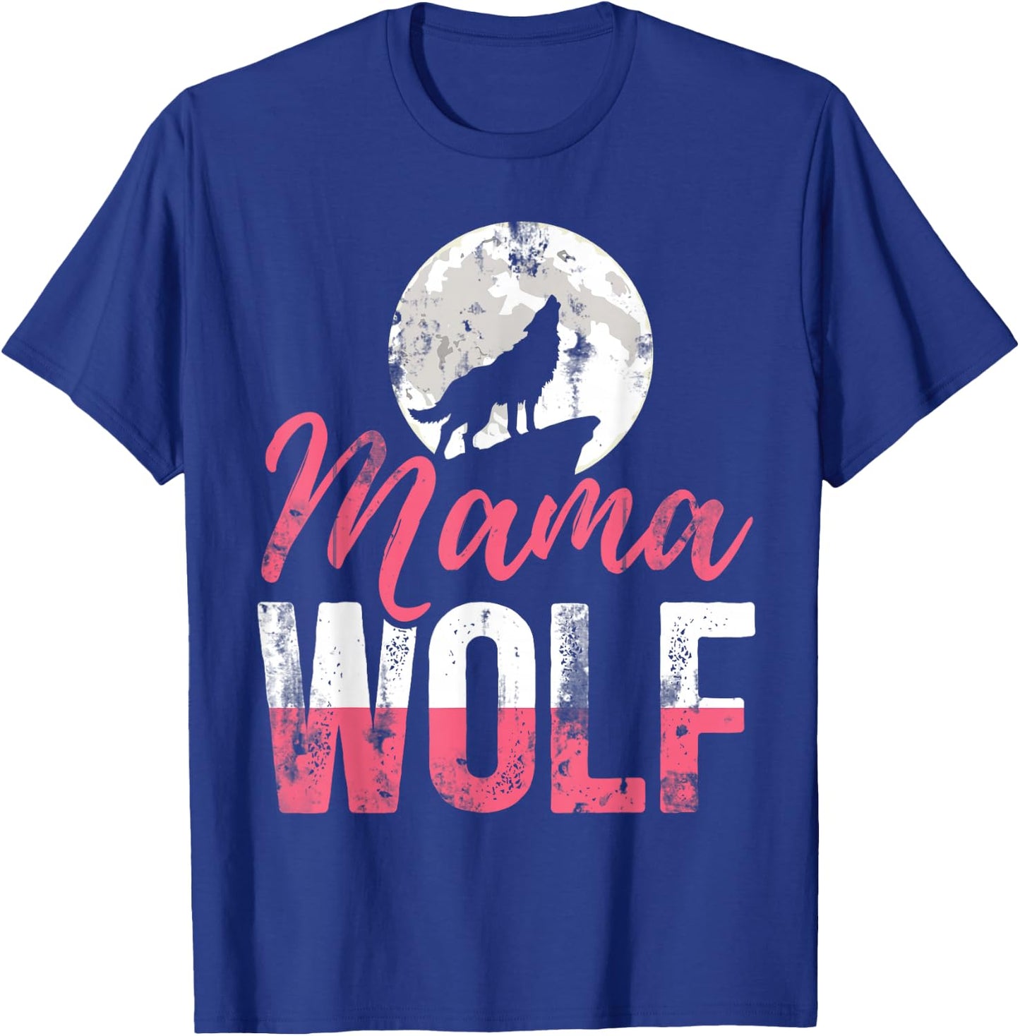 Wild Animal Lover Mothers Day Gift Mom Wolf T-Shirt - T-Shirt | Royal