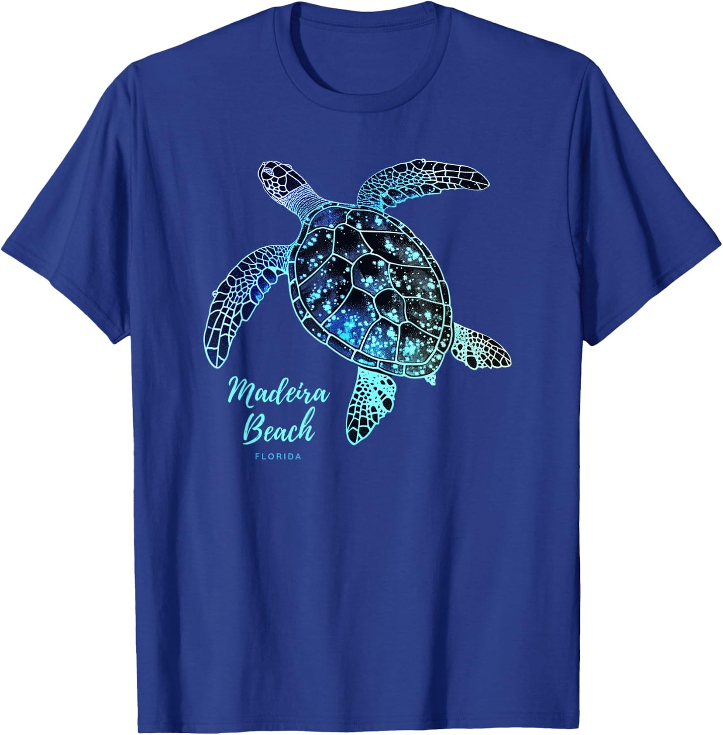 Madeira Beach FL Souvenir Vintage Sea Turtle Florida T-Shirt - T-Shirt | Royal