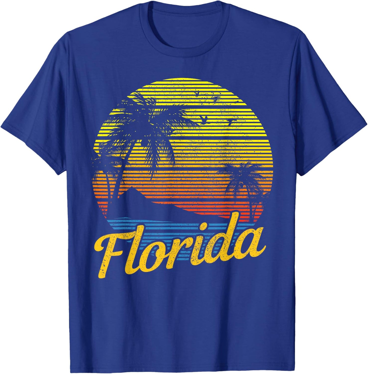 Florida Vintage Surfer USA America Souvenir Gift T-Shirt - T-Shirt | Royal