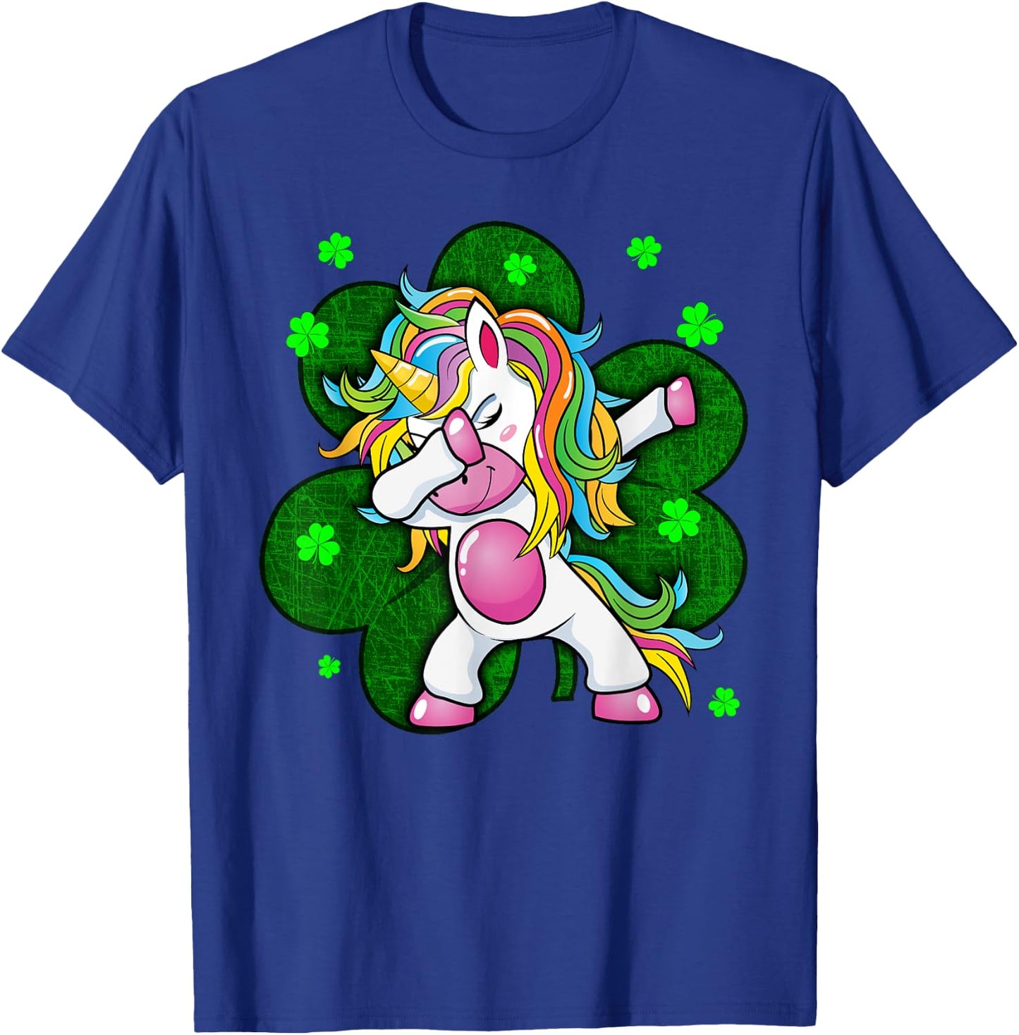 Girls St Patricks Day Outfit - Funny Dabbing Unicorn Women T-Shirt - T-Shirt | Royal