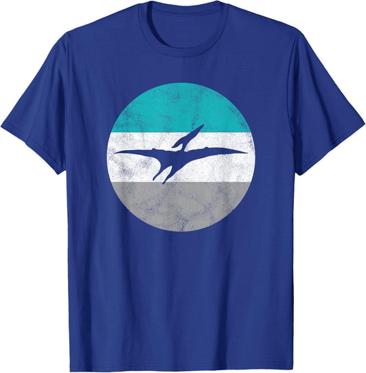 Pterodactyl Retro Dinosaur Gift or Boys T-Shirt - T-Shirt | Royal