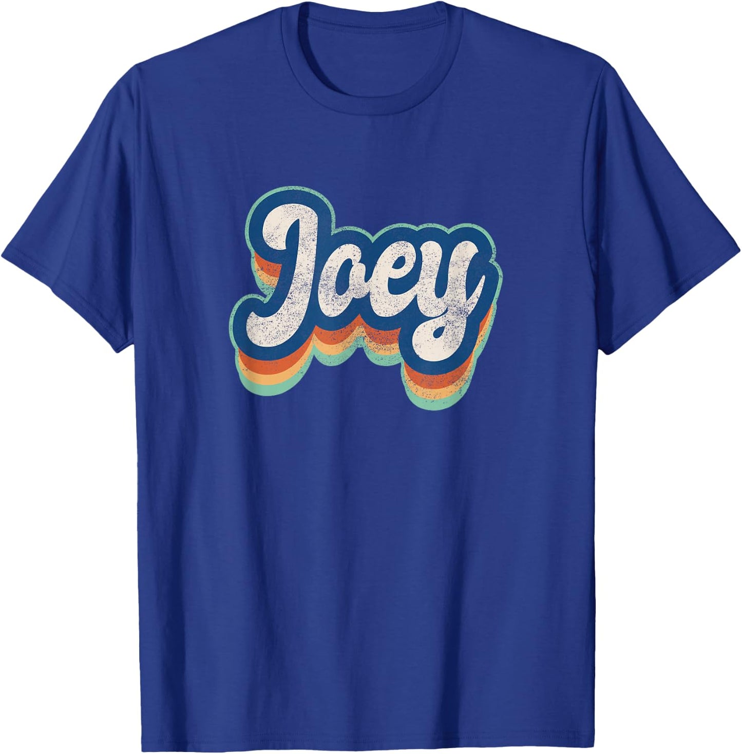 Joey First Name Boy Vintage Style 70s 80s Personalized T-Shirt - T-Shirt | Royal