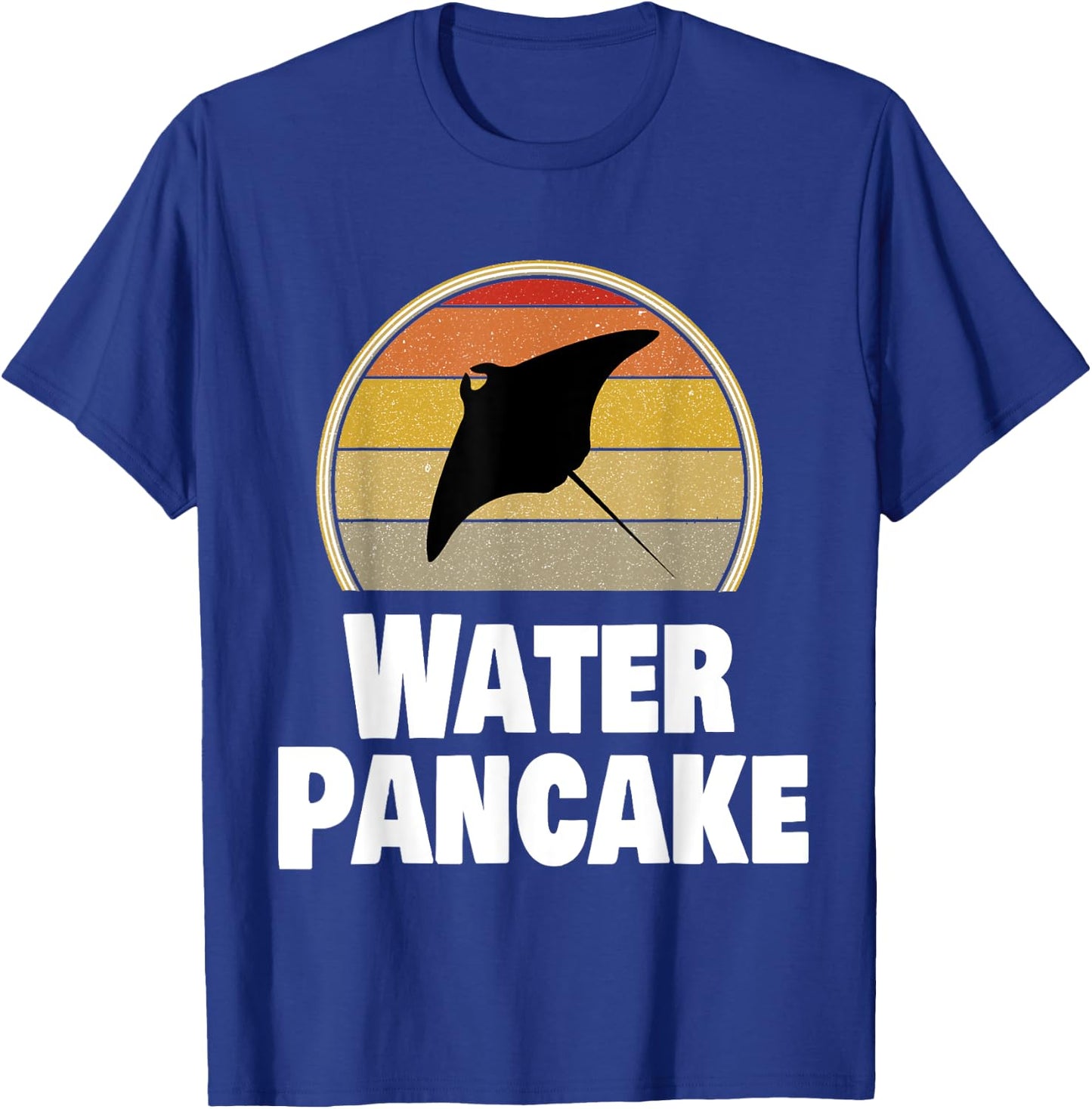 Funny Ray Water Pancake Manta Stingray Ocean Humor T-Shirt - T-Shirt | Royal
