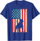 Patriotic Pitbull Dog Lover 4th of July USA American Flag Women Kids T-Shirt - T-Shirt | Royal