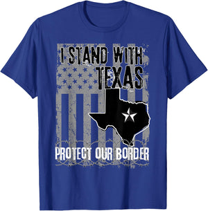 I Stand With Texas T-Shirt - T-Shirt | Royal