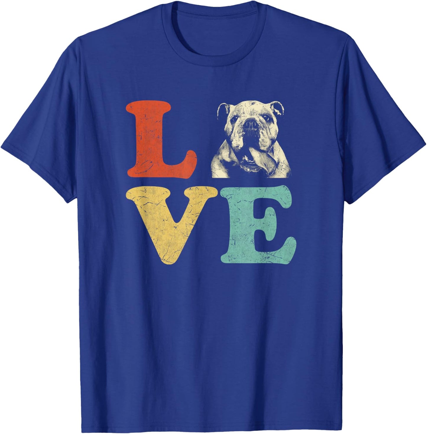 I Love My Bulldog English Bulldog Dog Lovers T-Shirt - T-Shirt | Royal
