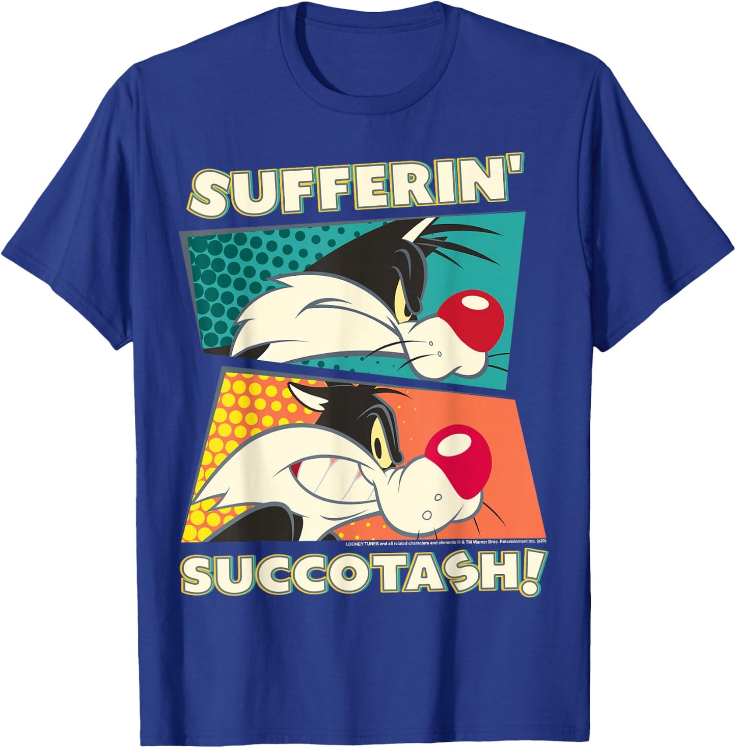 Looney Tunes Sylvester Sufferin' Succotash T-Shirt - T-Shirt | Royal