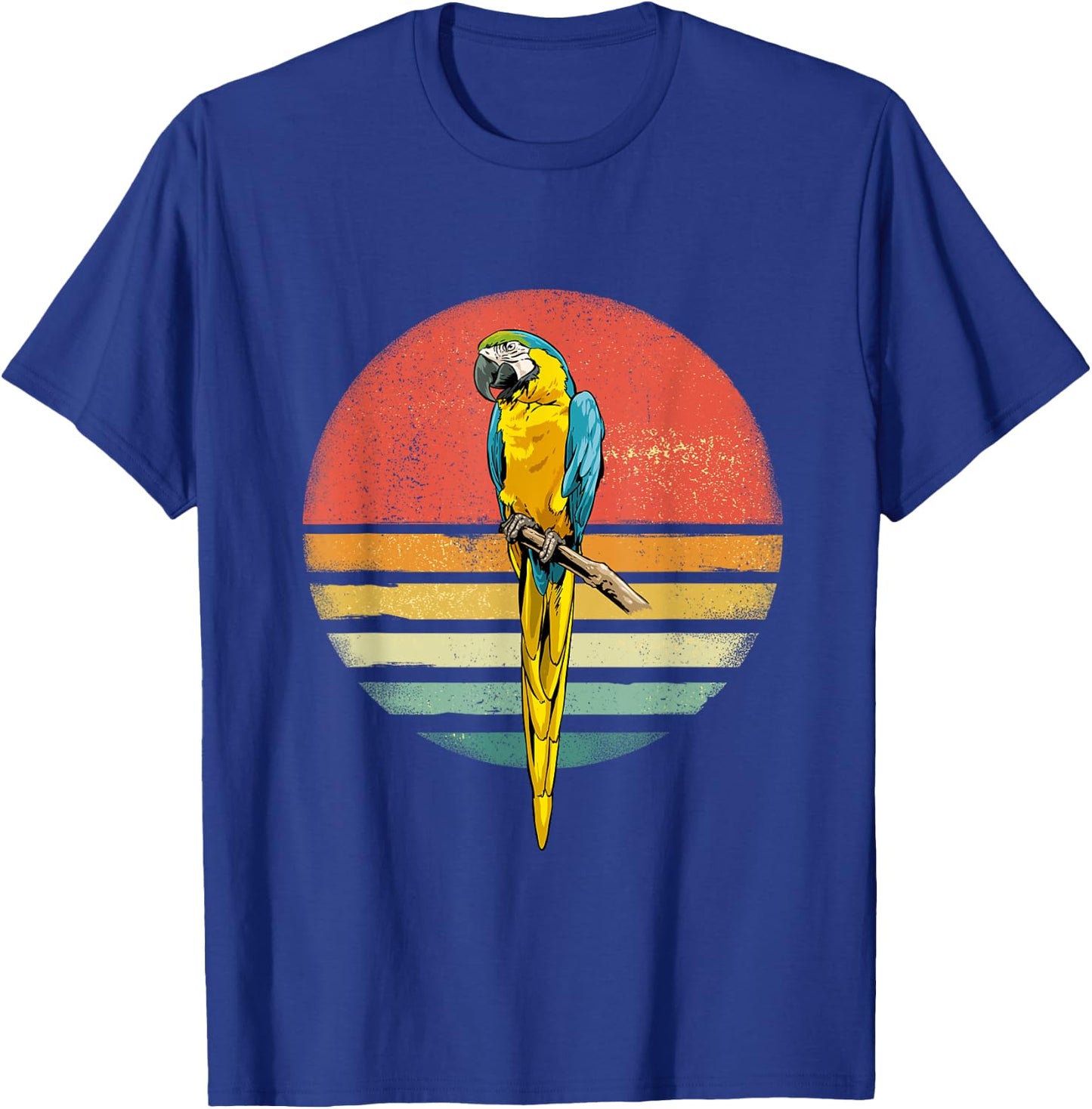 Parrot Bird Retro Parrot Birdwatcher Bird Parrot Lover T-Shirt - T-Shirt | Royal