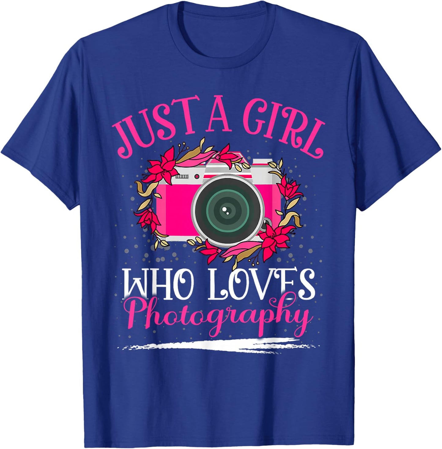 Just A Girl Who Loves Photography Girls T-Shirt - T-Shirt | Royal