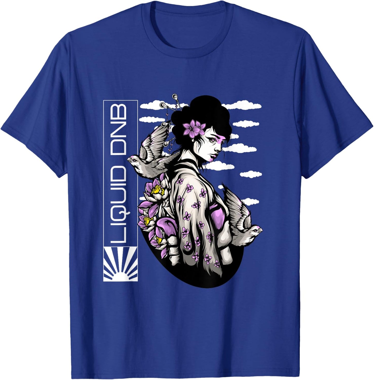 Liquid DnB Music Liquid Jungle EDM Drum And Bass T-Shirt - T-Shirt | Royal