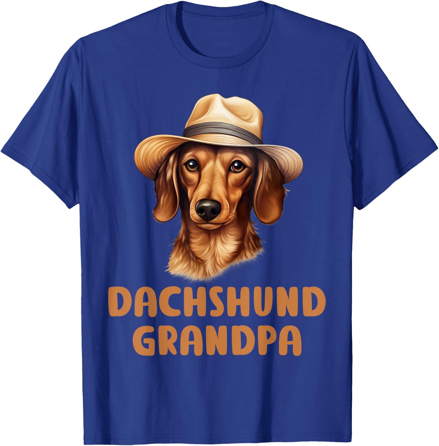 Dachshund Grandpa Dog Lover Gift Funny Puppy Dachshund Owner Women Kids T-Shirt - T-Shirt | Royal