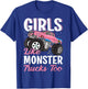 Girls Like Monster Trucks Too - Female Monster Truck T-Shirt - T-Shirt | Royal