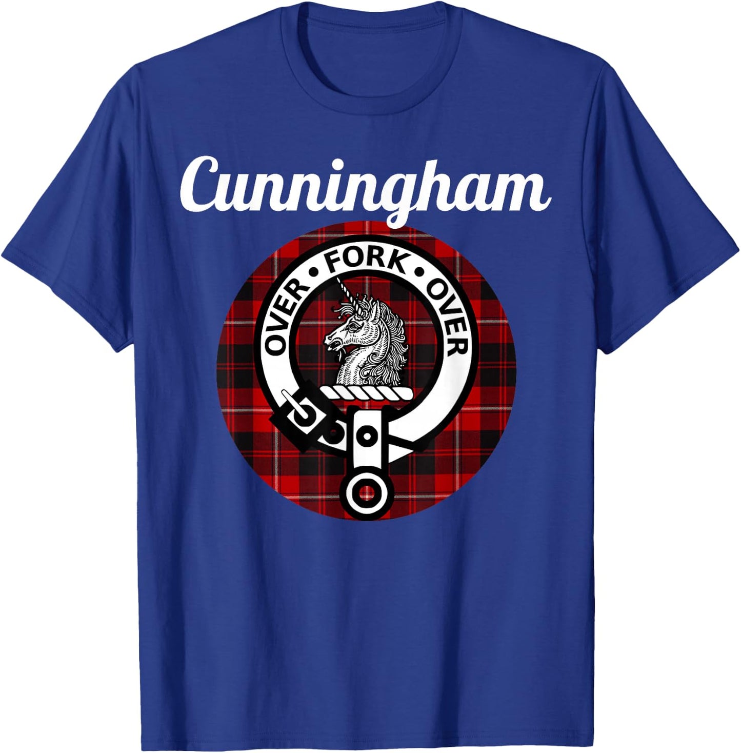 Cunningham Clan Scottish Name Coat Of Arms Tartan T-Shirt - T-Shirt | Royal