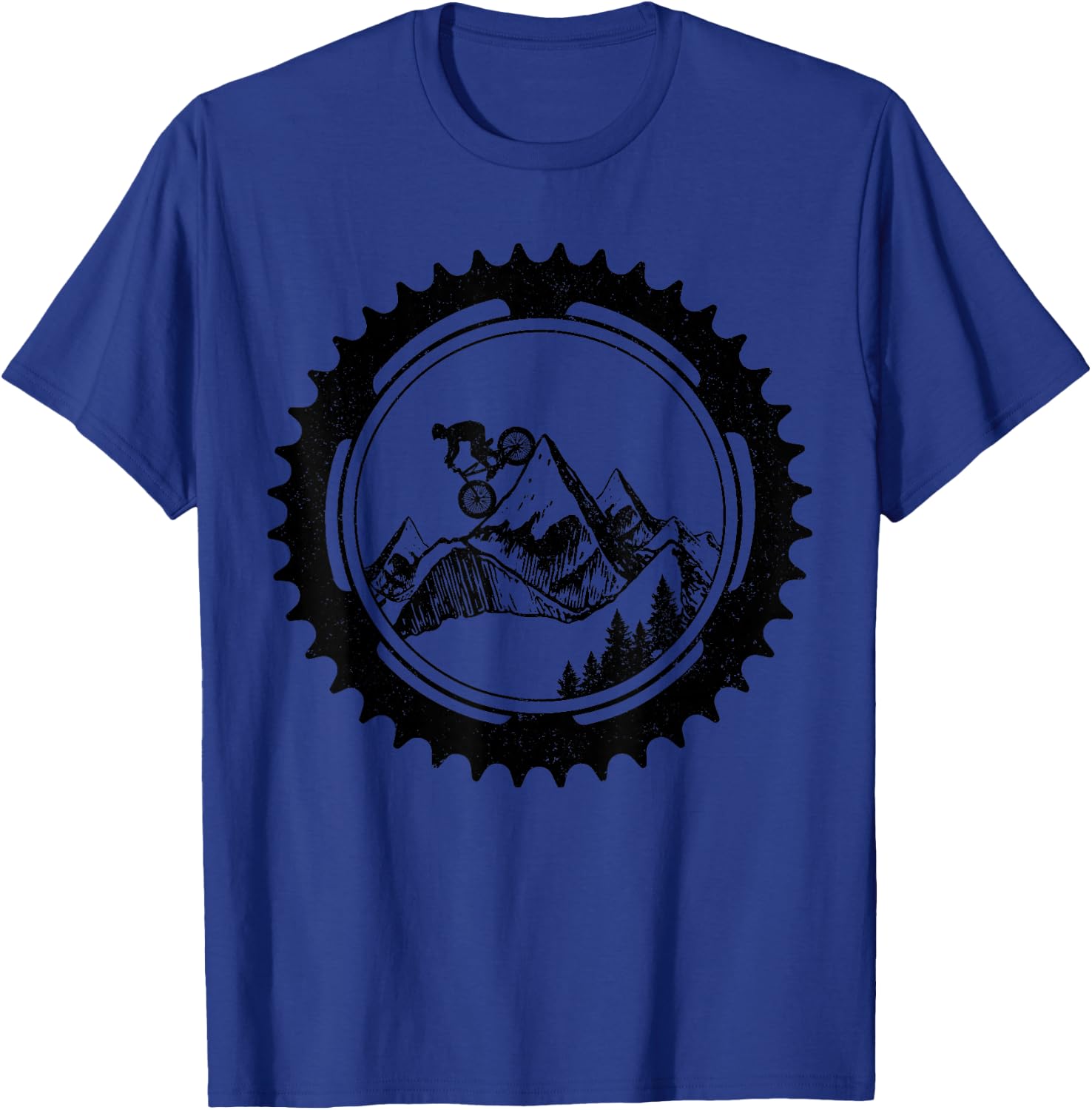 Mountain Bike Downhill MTB Bicycle Mountain Biker Gift T-Shirt - T-Shirt | Royal