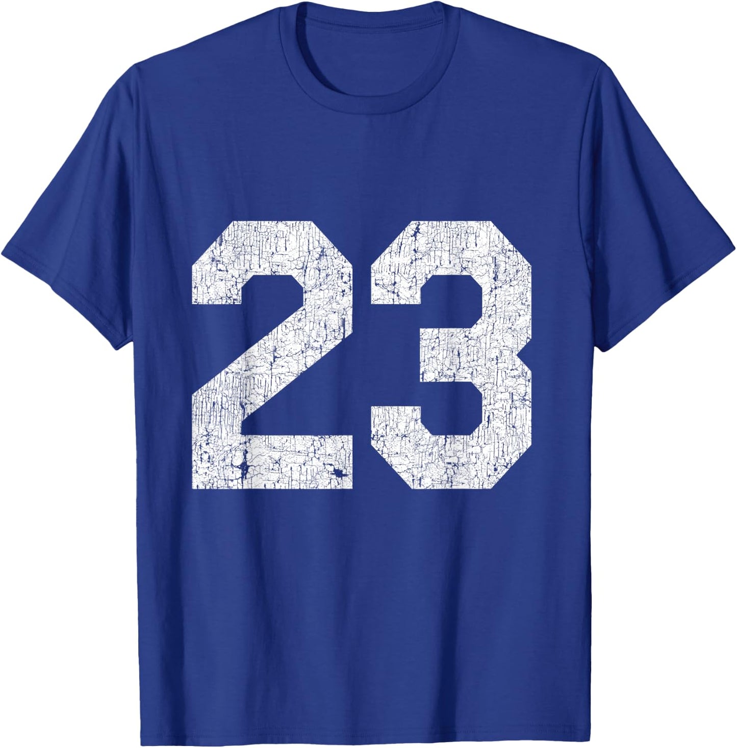 Jersey Uniform Number #23, Sports Birthday T-Shirt - T-Shirt | Royal