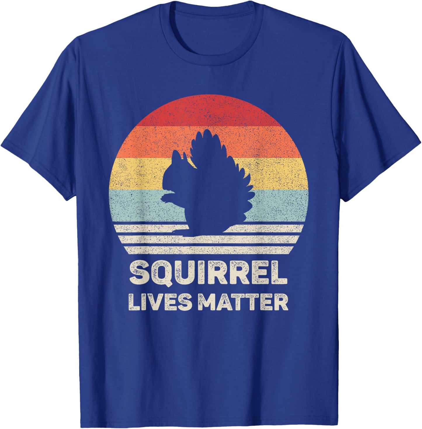 Retro Squirrel Lives Matter Shirt Animal Lover Gift Squirrel T-Shirt - T-Shirt | Royal