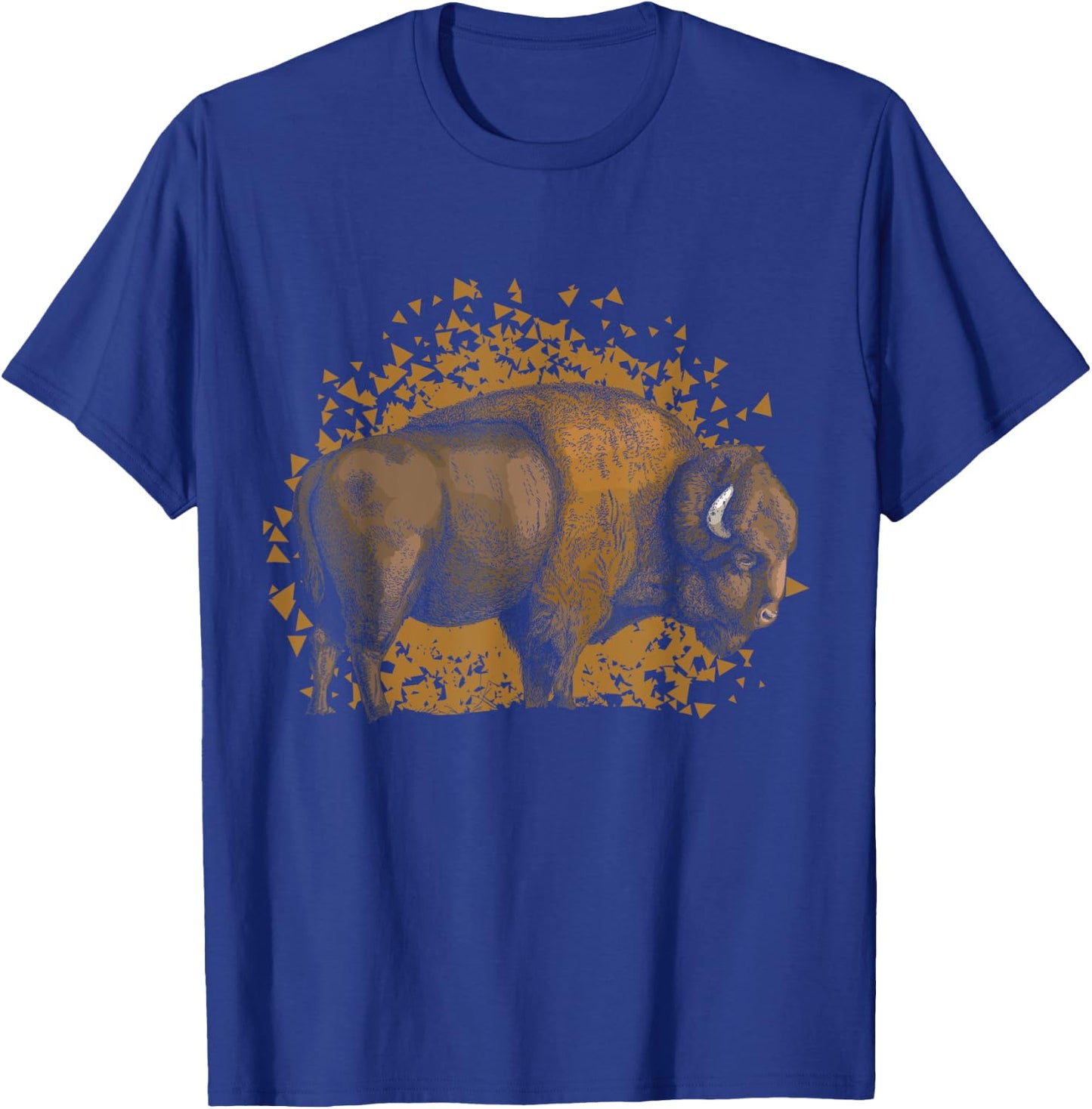 American Bison Wild Animal Gift Men Boys Kids Buffalo T-Shirt - T-Shirt | Royal