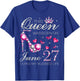 This Queen Was Born on June 27 Living My Blessed Life T-Shirt - T-Shirt | Royal