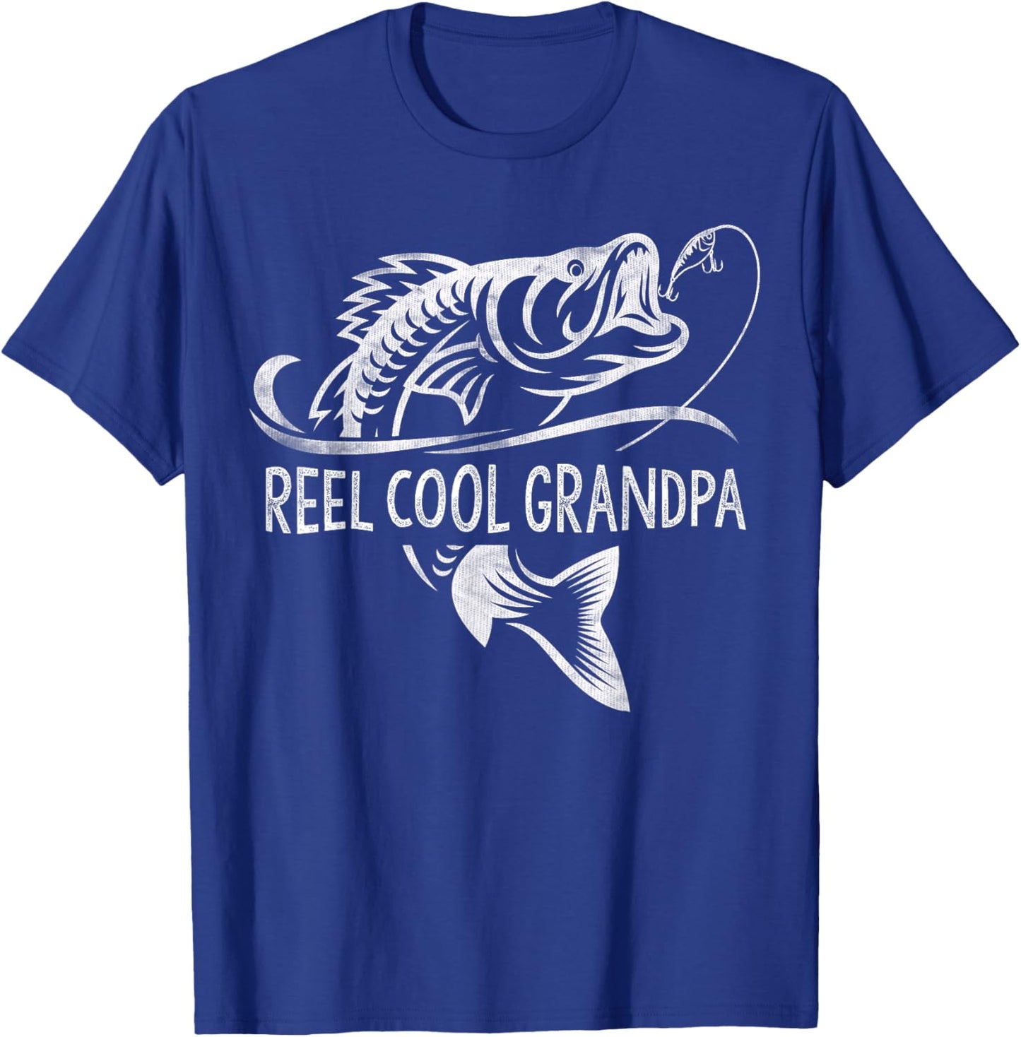 Reel Cool Grandpa Fishing Gifts Grandpa Father's Day T-Shirt - T-Shirt | Royal