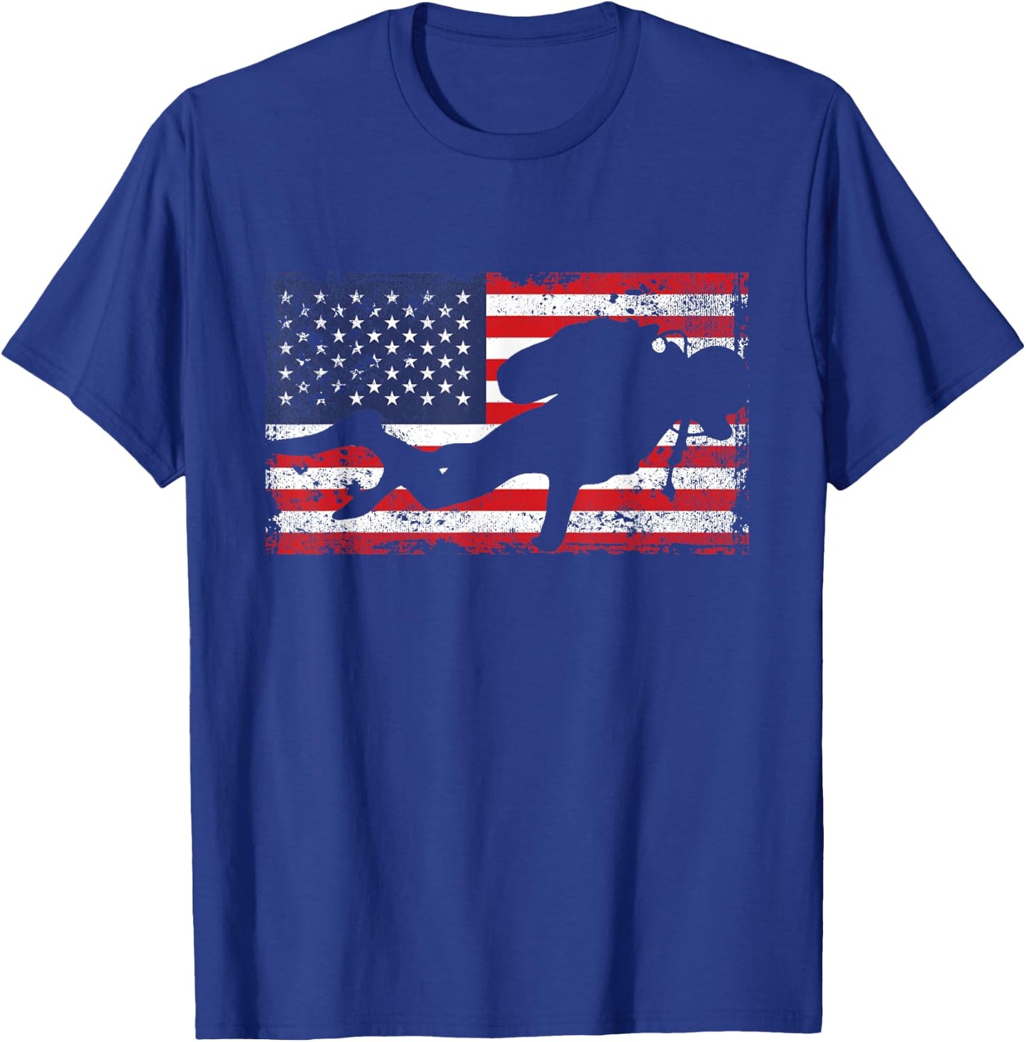 Scuba Diving USA Flag American Patriotic Divers Dive Patriot T-Shirt - T-Shirt | Royal