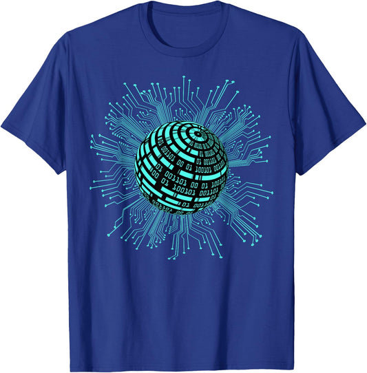 Binary Coding Computer Nerd Geeks Programmer Funny Coding Small T-Shirt - T-Shirt | Royal