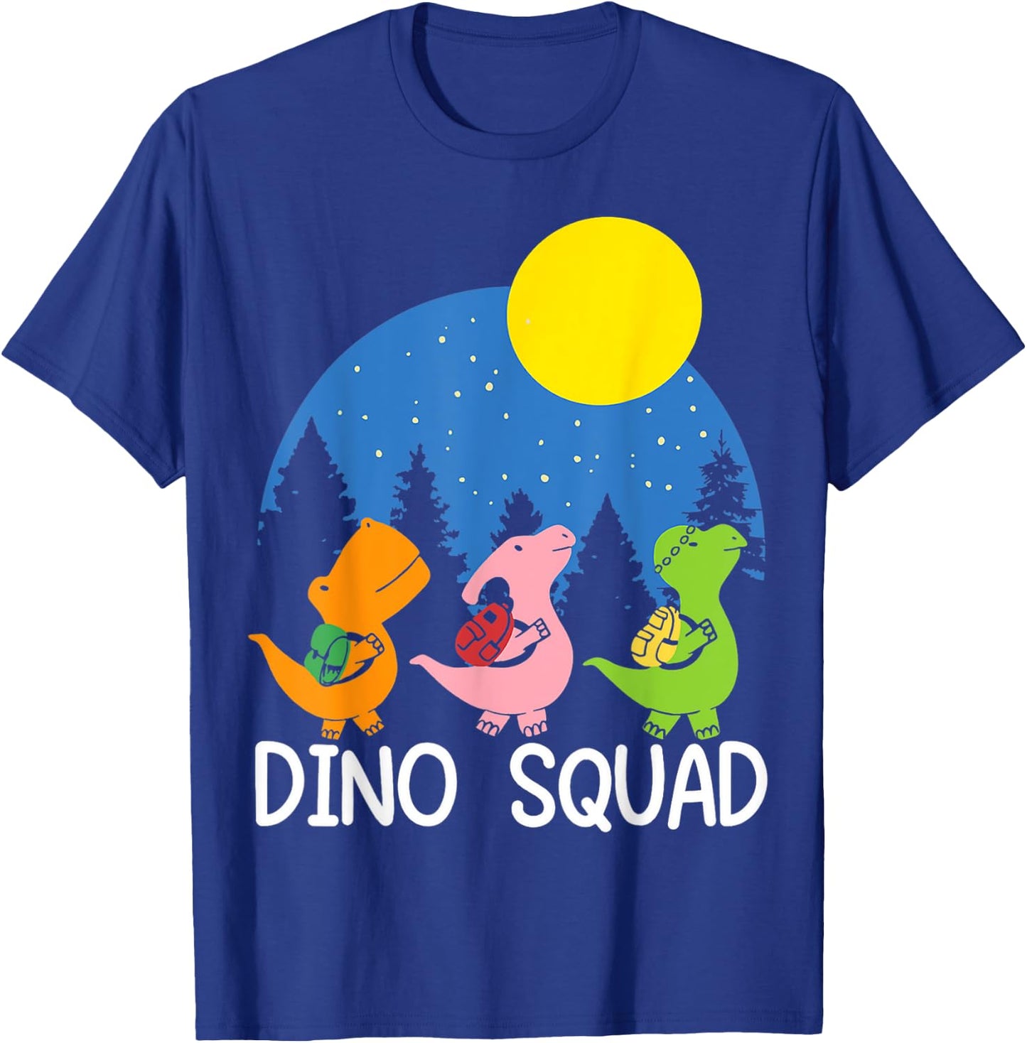 Dino Squad Fossils Dinosaur Matching Dinosaur Love Graphic T-Shirt - T-Shirt | Royal