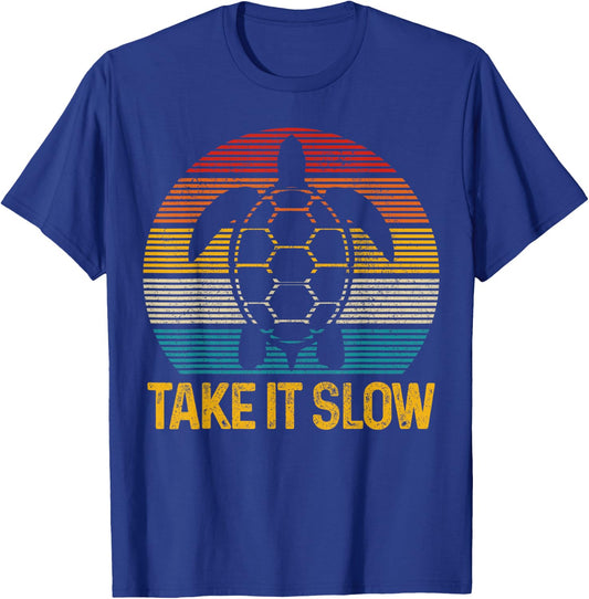 Turtle Vintage Funny Gift T-Shirt - T-Shirt | Royal