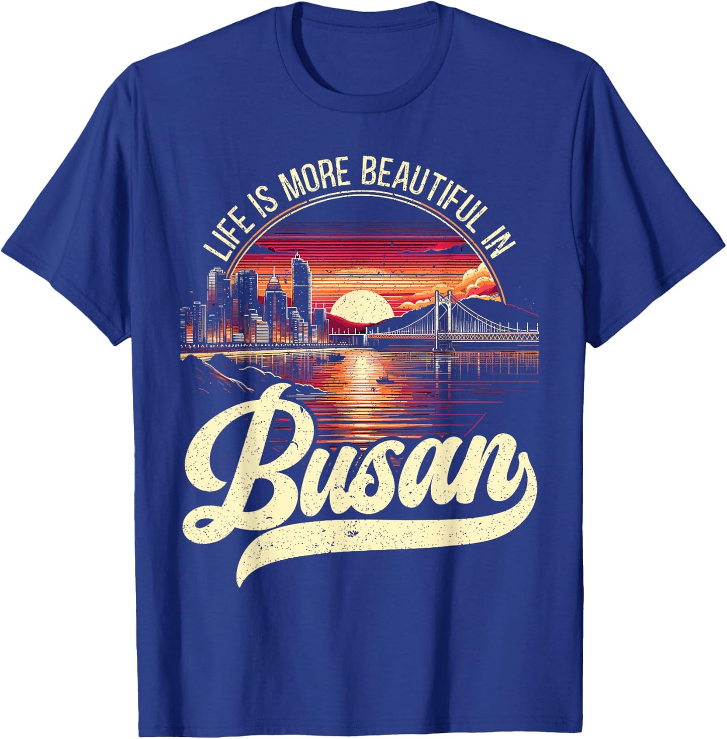 Busan South Korea Country Travel Vacation Korean T-Shirt - T-Shirt | Royal